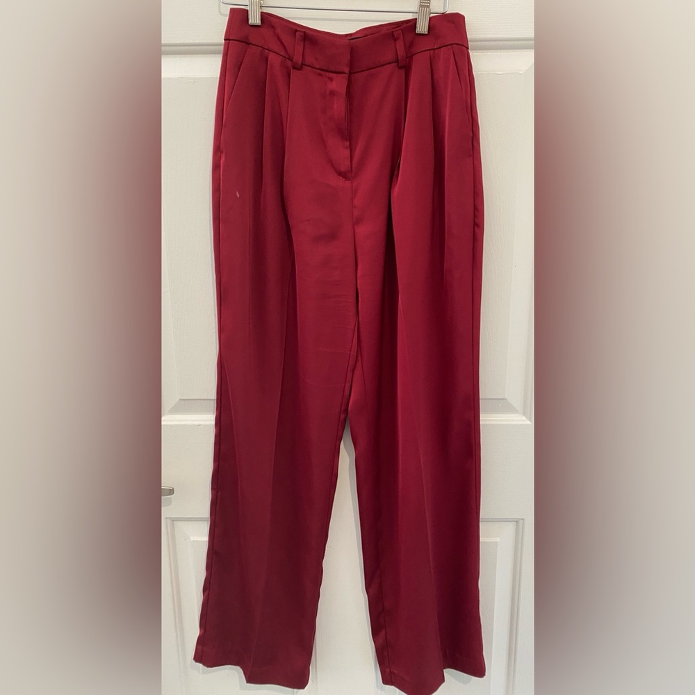Silky Wide Leg dress Pants EUC 4